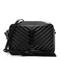 Calfskin Matelasse Monogram Monochrome Lou Camera Bag Black
