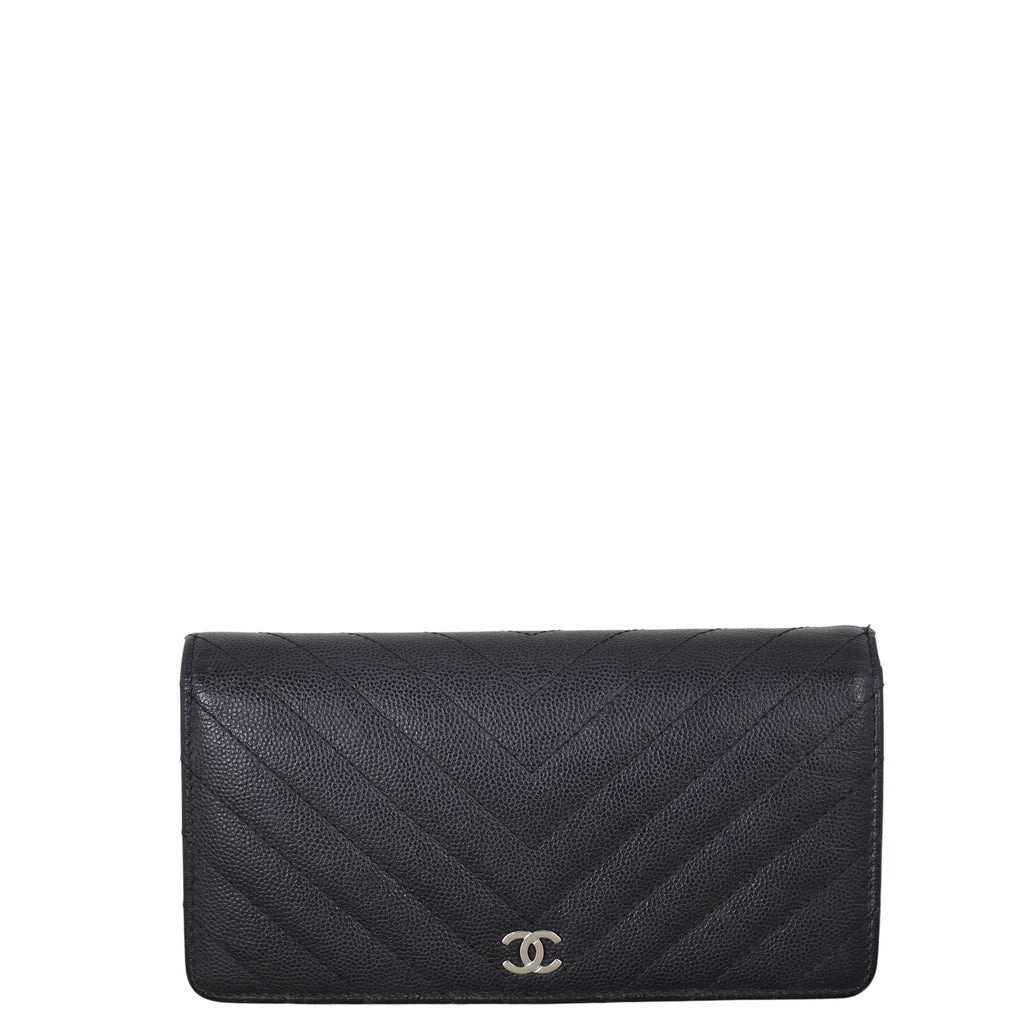 Chanel CC Yen Wallet Chevron
