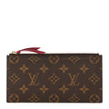 Monogram Felicie Chain Wallet Zippered Insert Fuchsia
