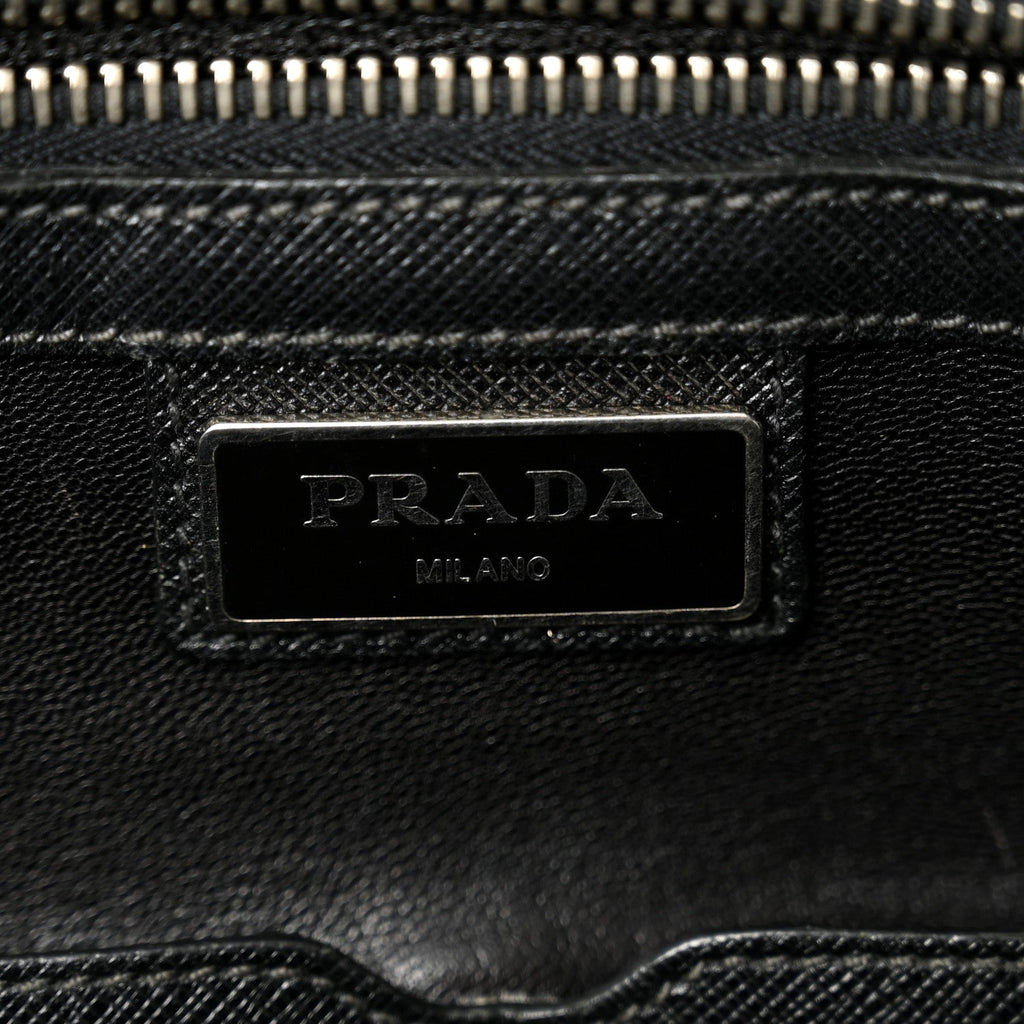 Saffiano Travel Briefcase Black