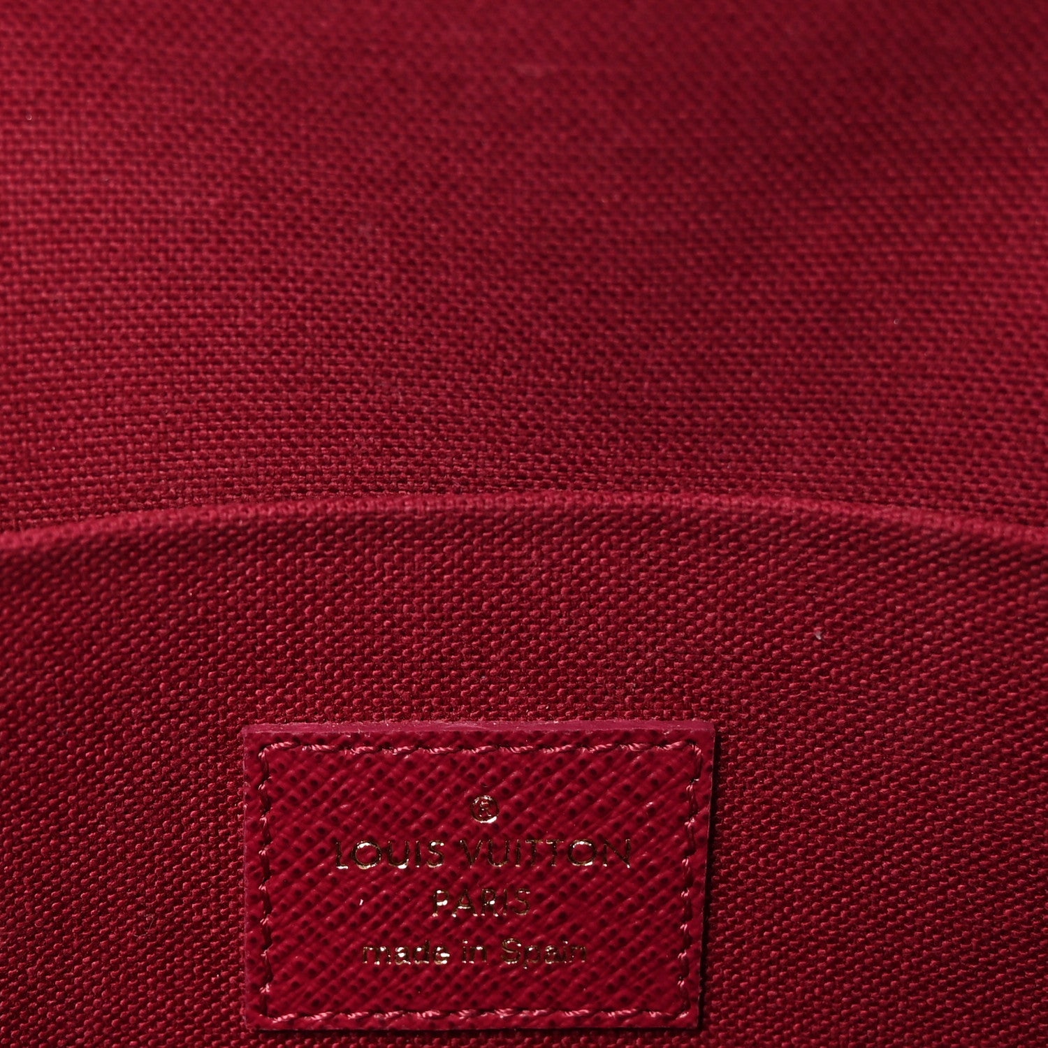 Monogram Pochette Felicie Chain Wallet Fuchsia