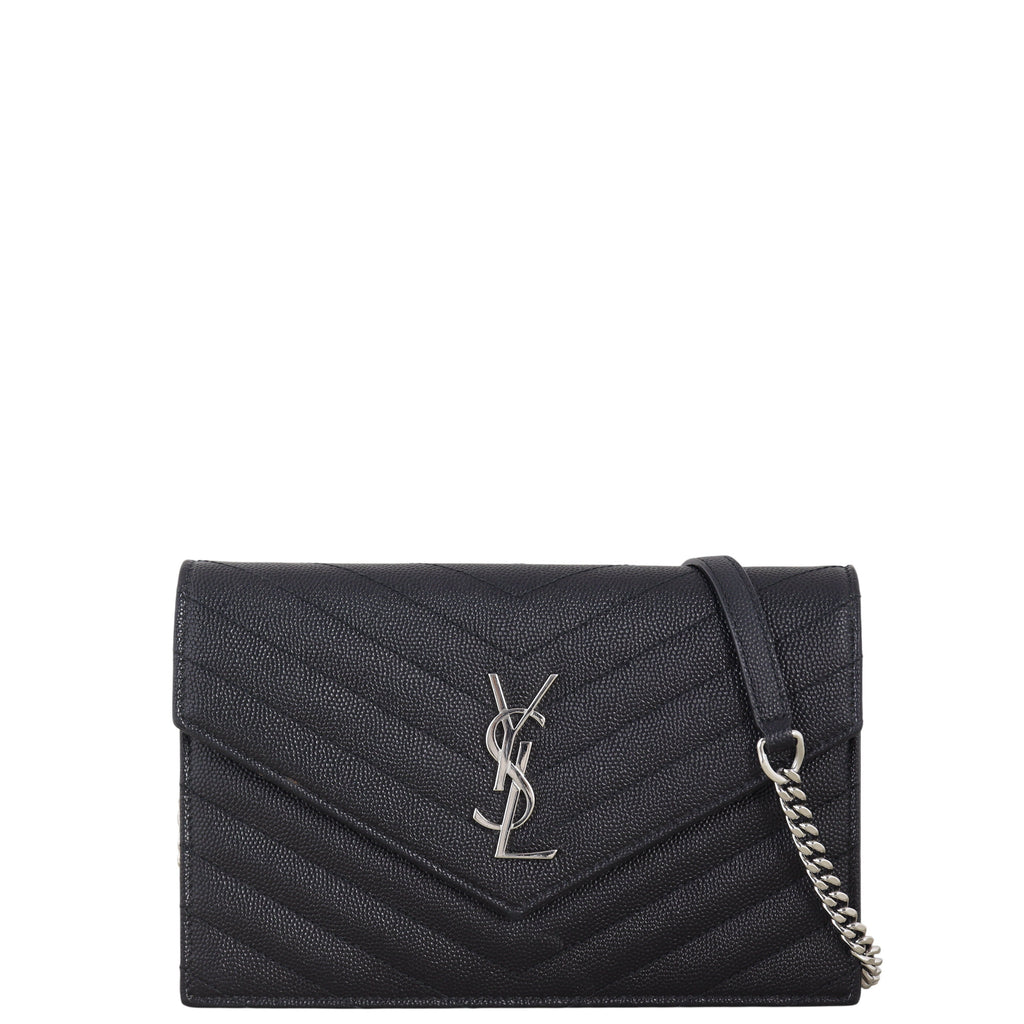 Saint Laurent Cassandre Envelope Chain Wallet