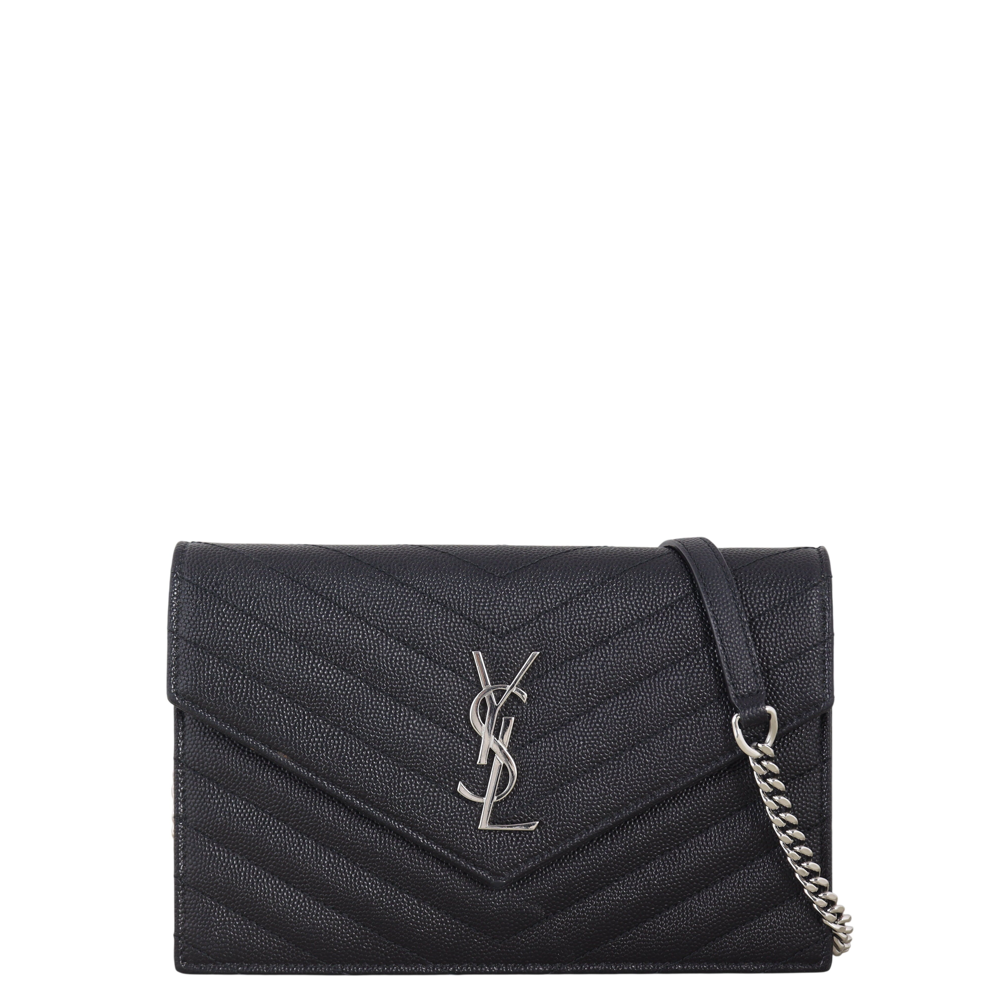 Saint Laurent Cassandre Envelope Chain Wallet