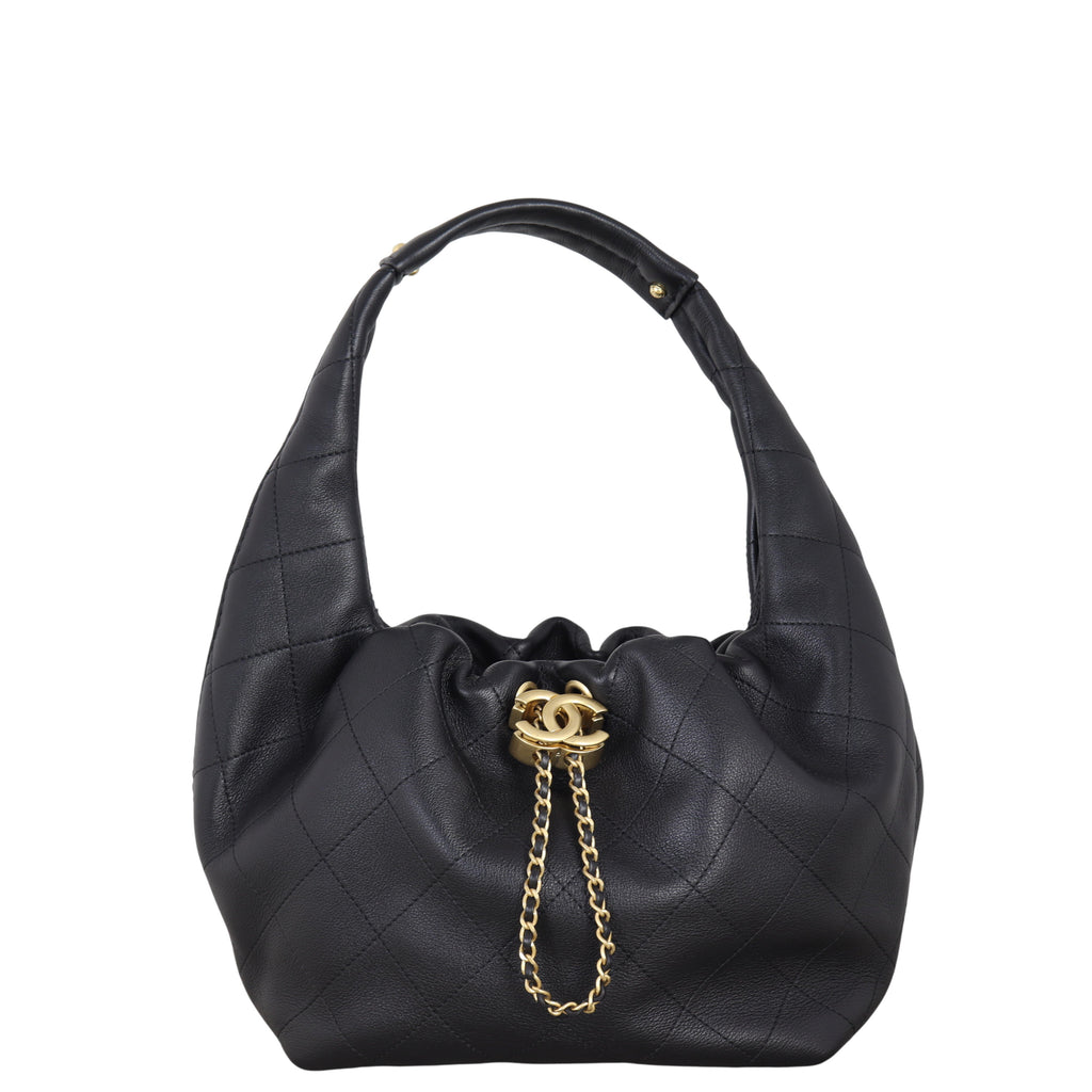 Chanel CC Drawstring Hobo