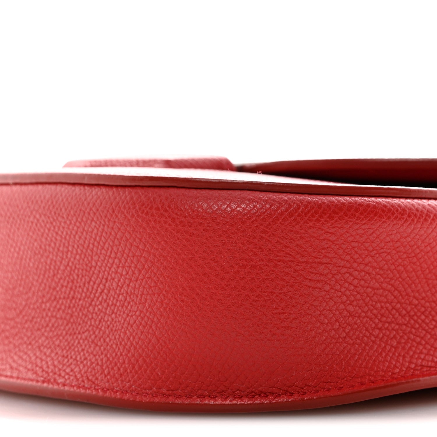 Grained Calfskin Small Trotteur Coquelicot