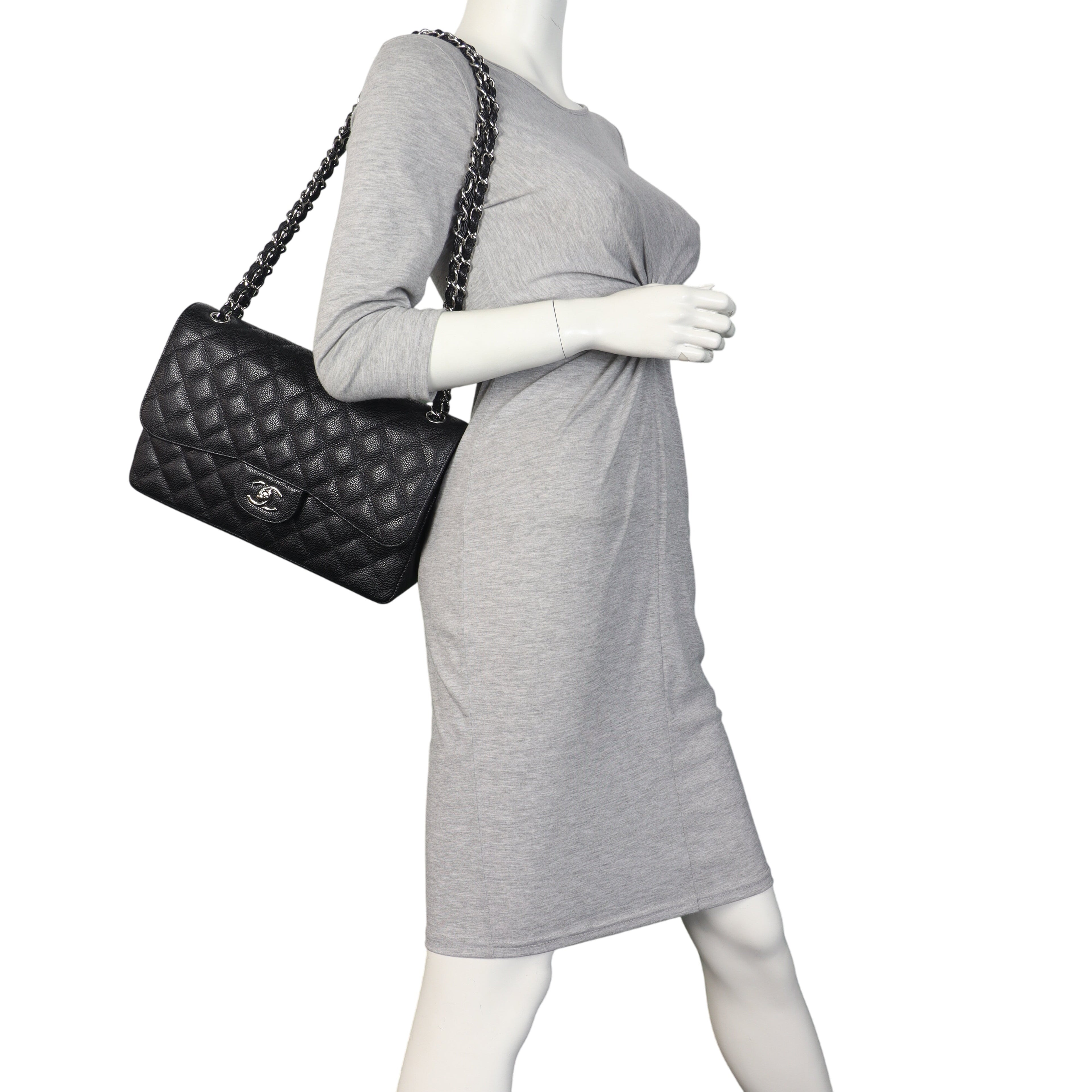 Chanel Classic Double Flap Jumbo Caviar