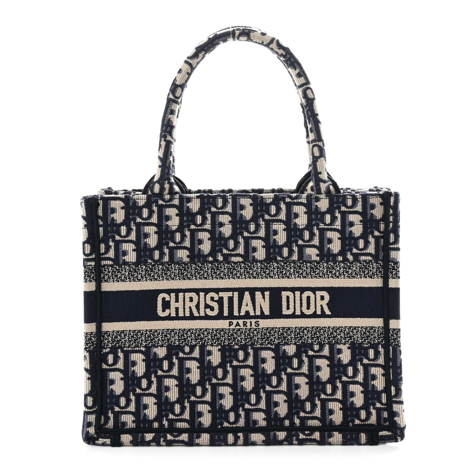 Oblique Small Book Tote Blue Multicolor
