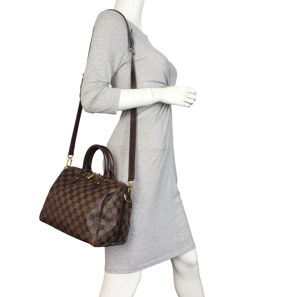 Louis Vuitton Speedy 25 Bandouliere Damier Ebene