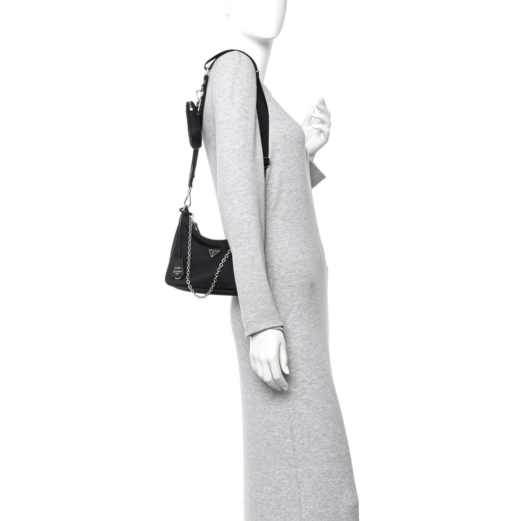Nylon Re-Edition 2005 Shoulder Bag Black