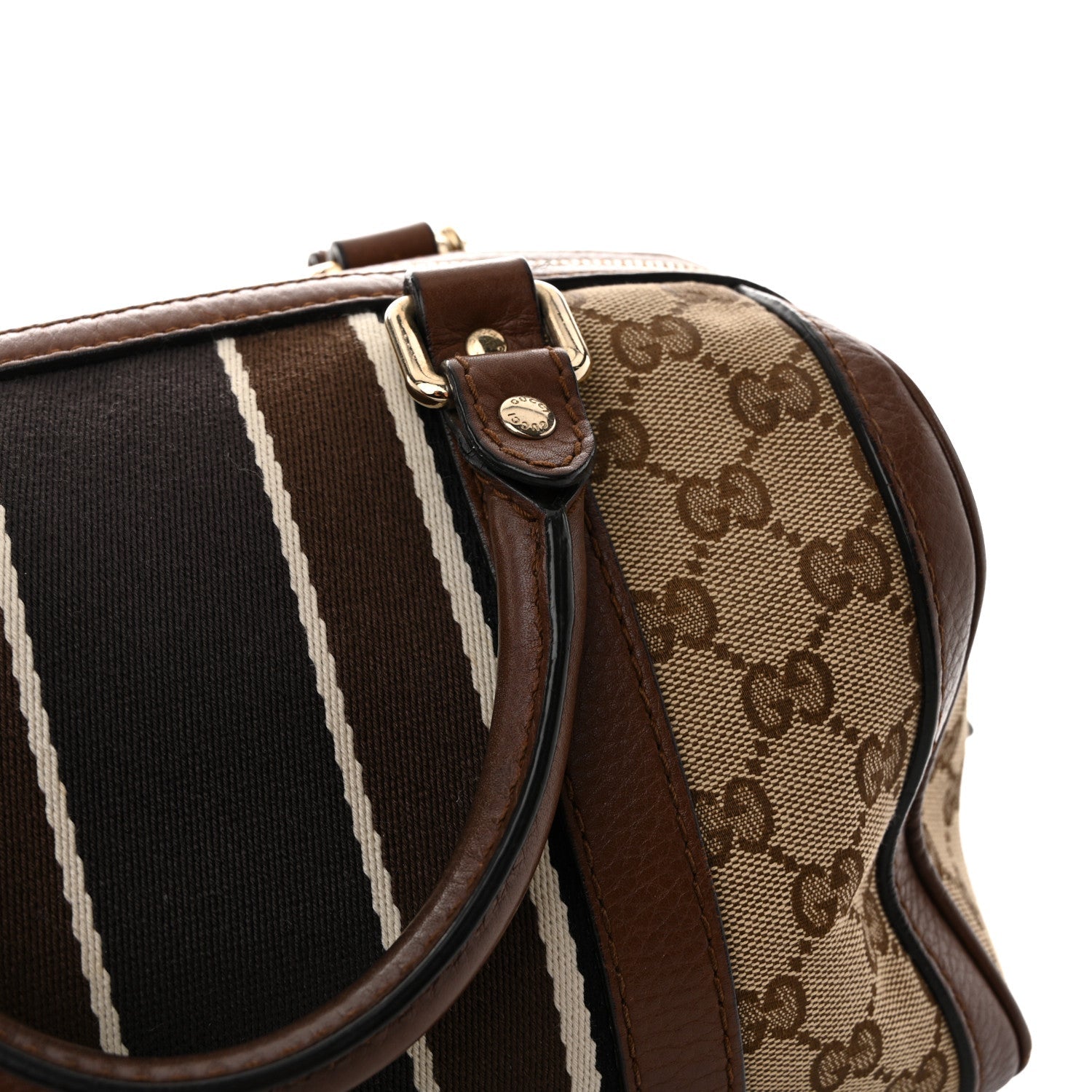 Monogram Vintage Web Small Boston Brown