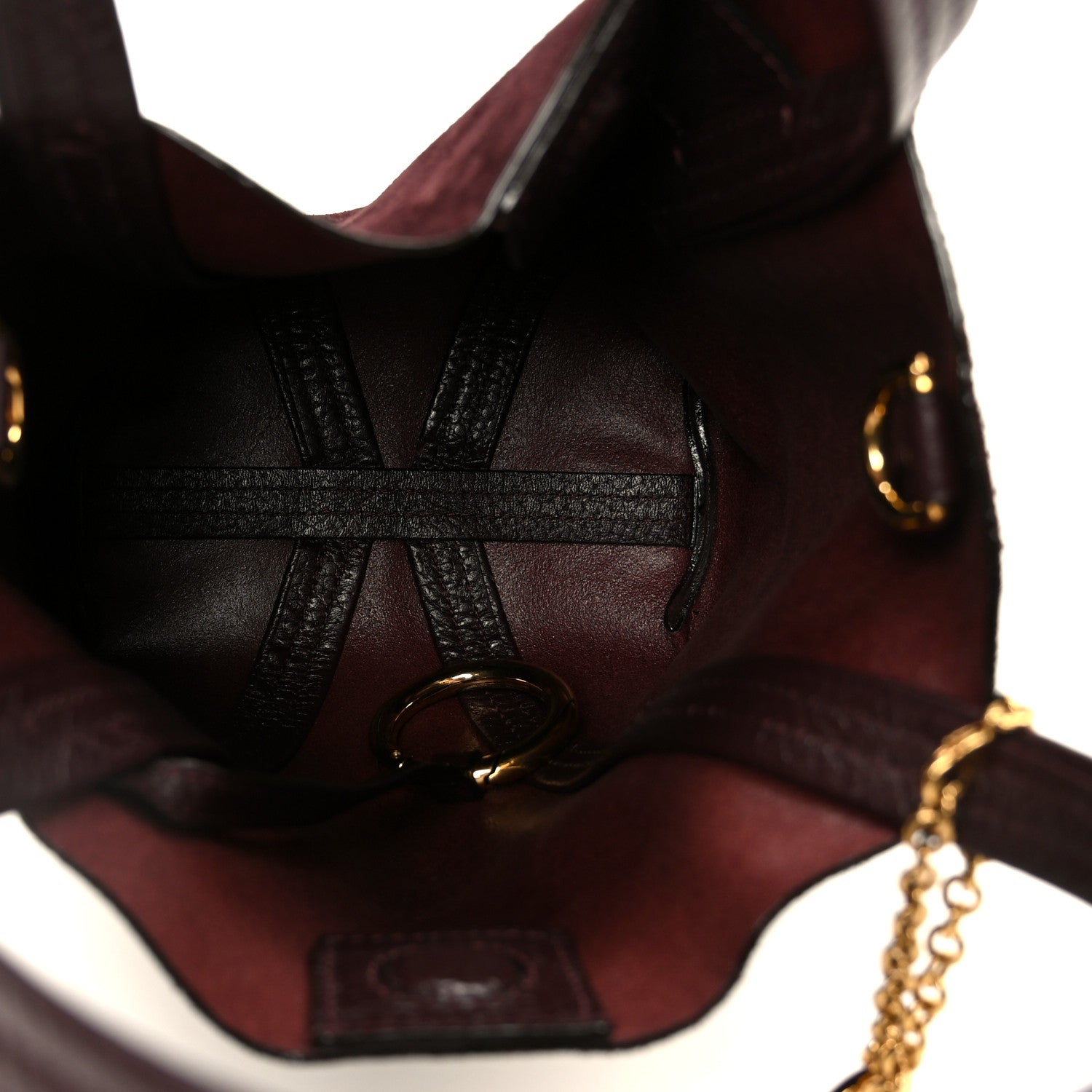 Suede Small Spin Tote Deep Violine