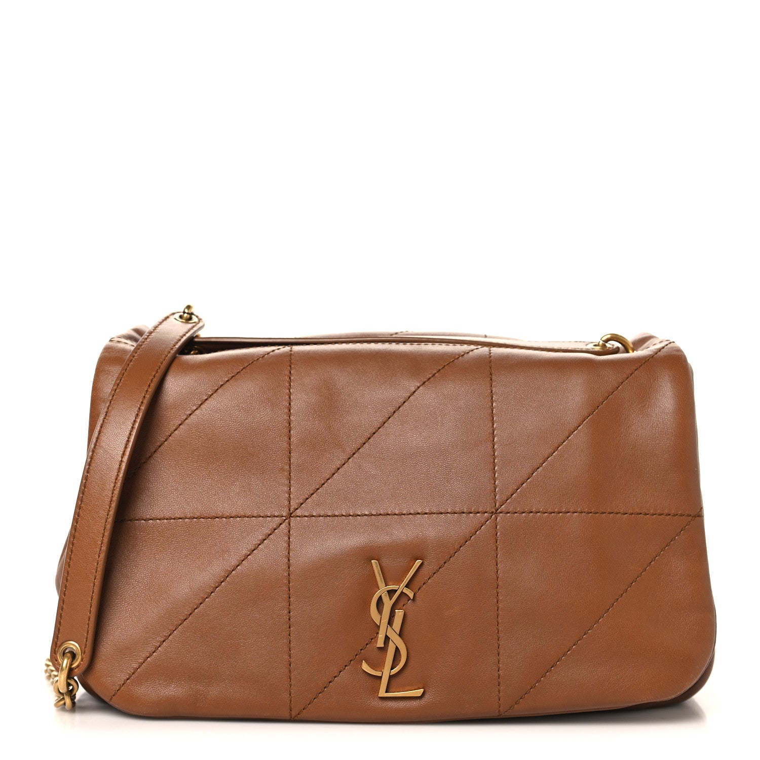 Lambskin Matelasse Monogram Small Jamie 4.3 Light Fox