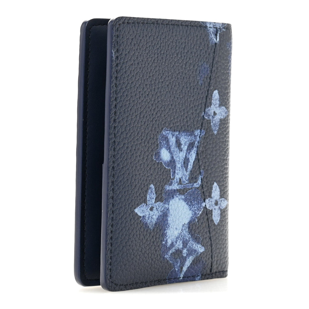 Monogram Ink Watercolor Pocket Organizer