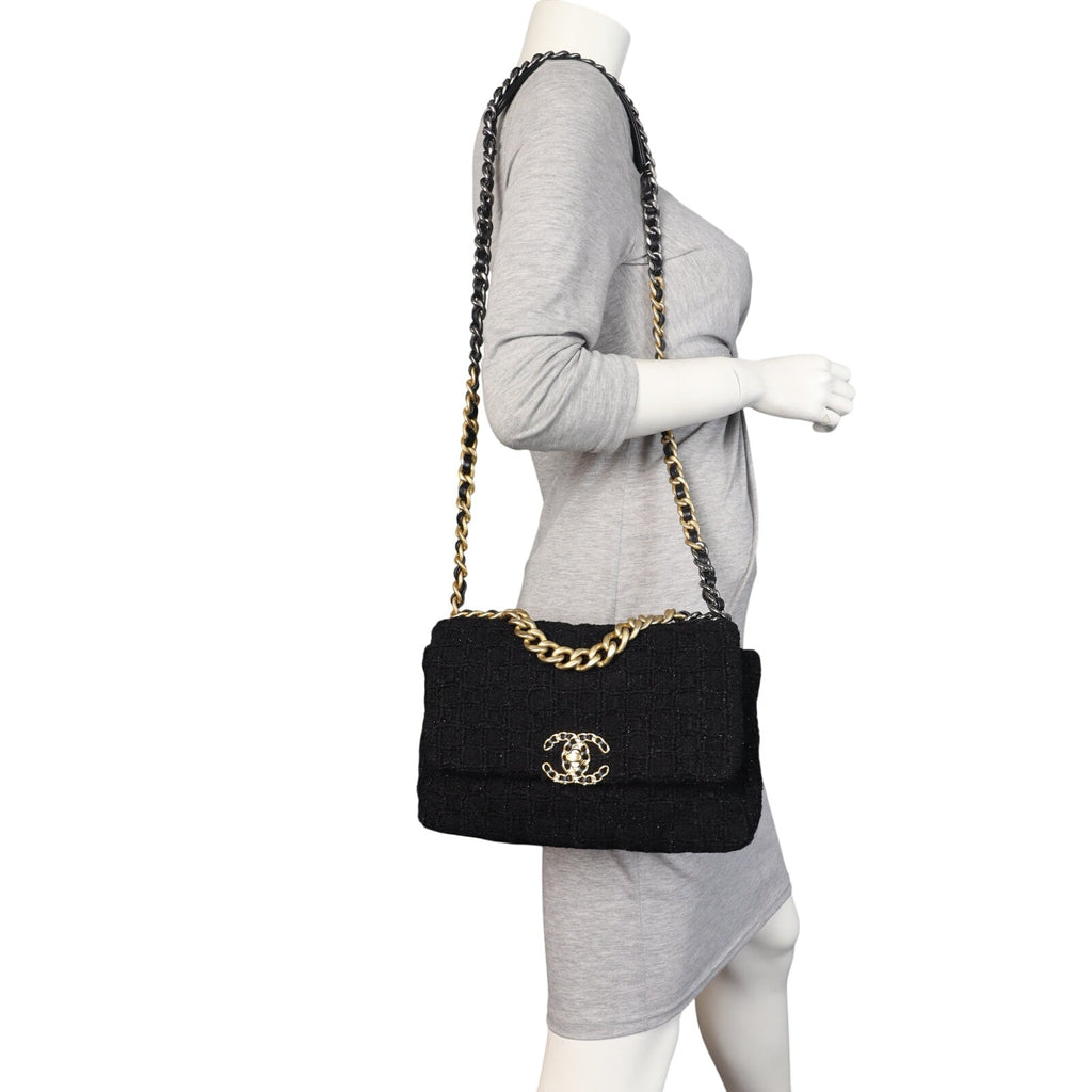 Chanel 19 Tweed Flap Bag Medium