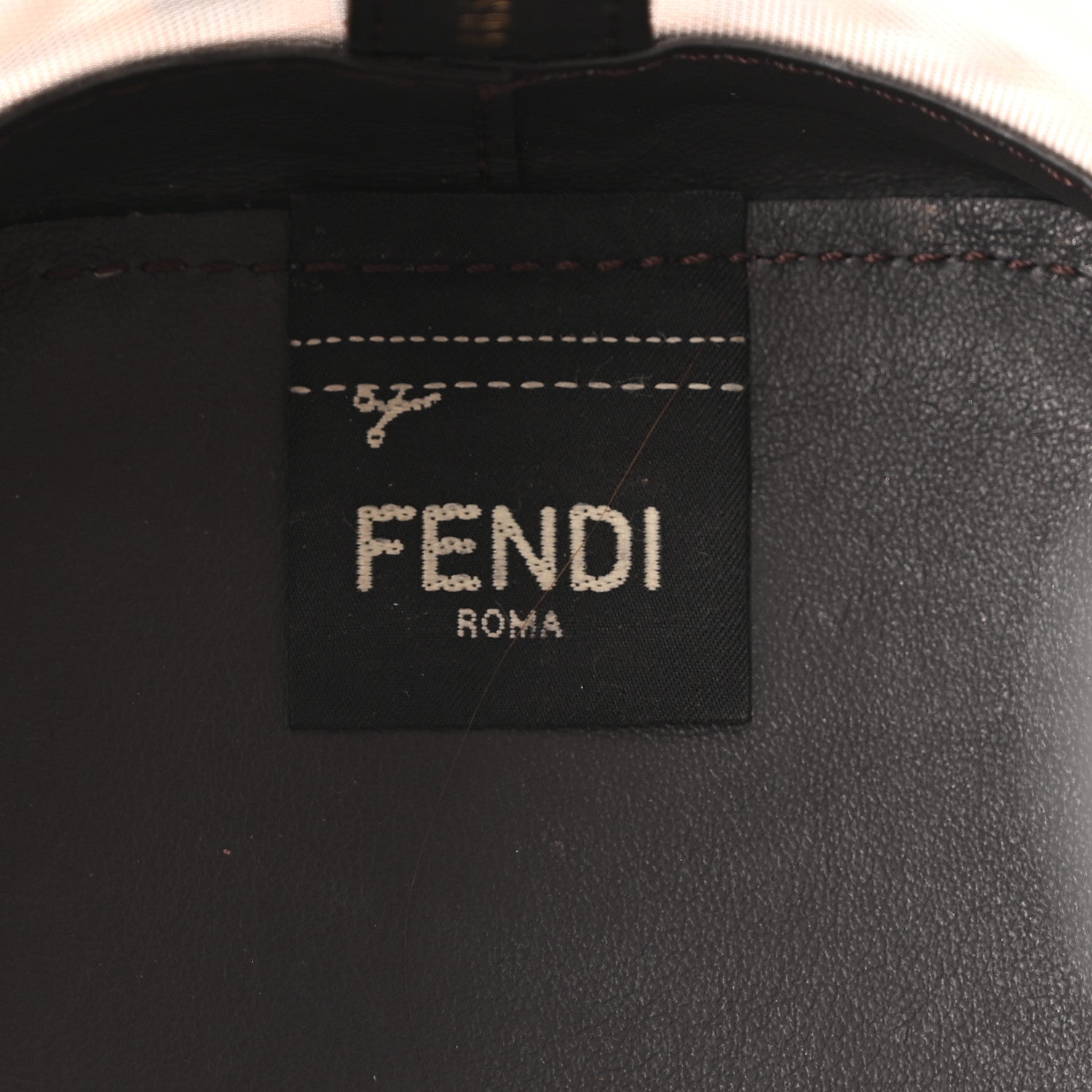 Mesh Vitello Grace F is Fendi FF 1974 Mini Mon Tresor Bucket Bag Marrone Black Ebano