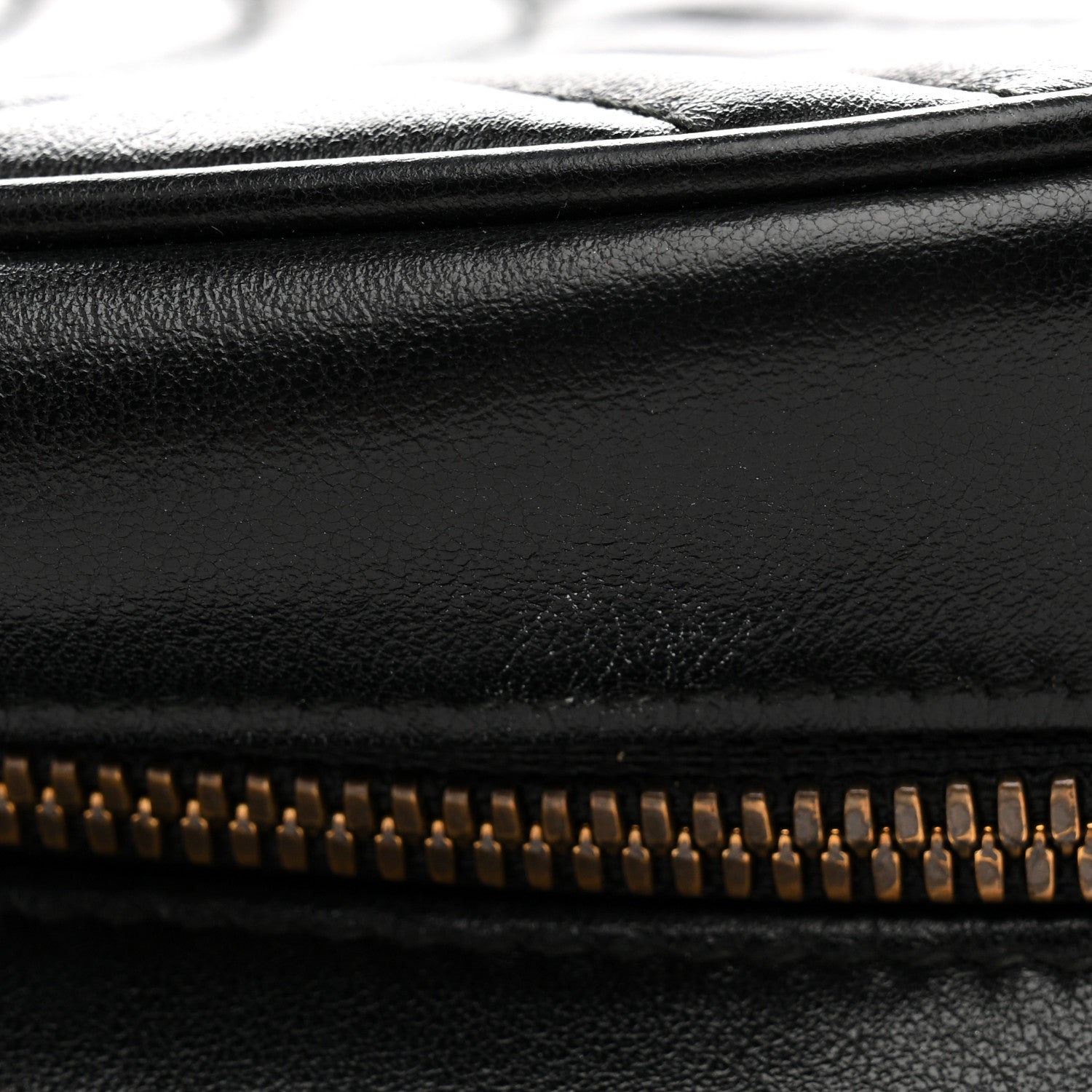 Calfskin Matelasse Small GG Marmont Chain Shoulder Bag Black