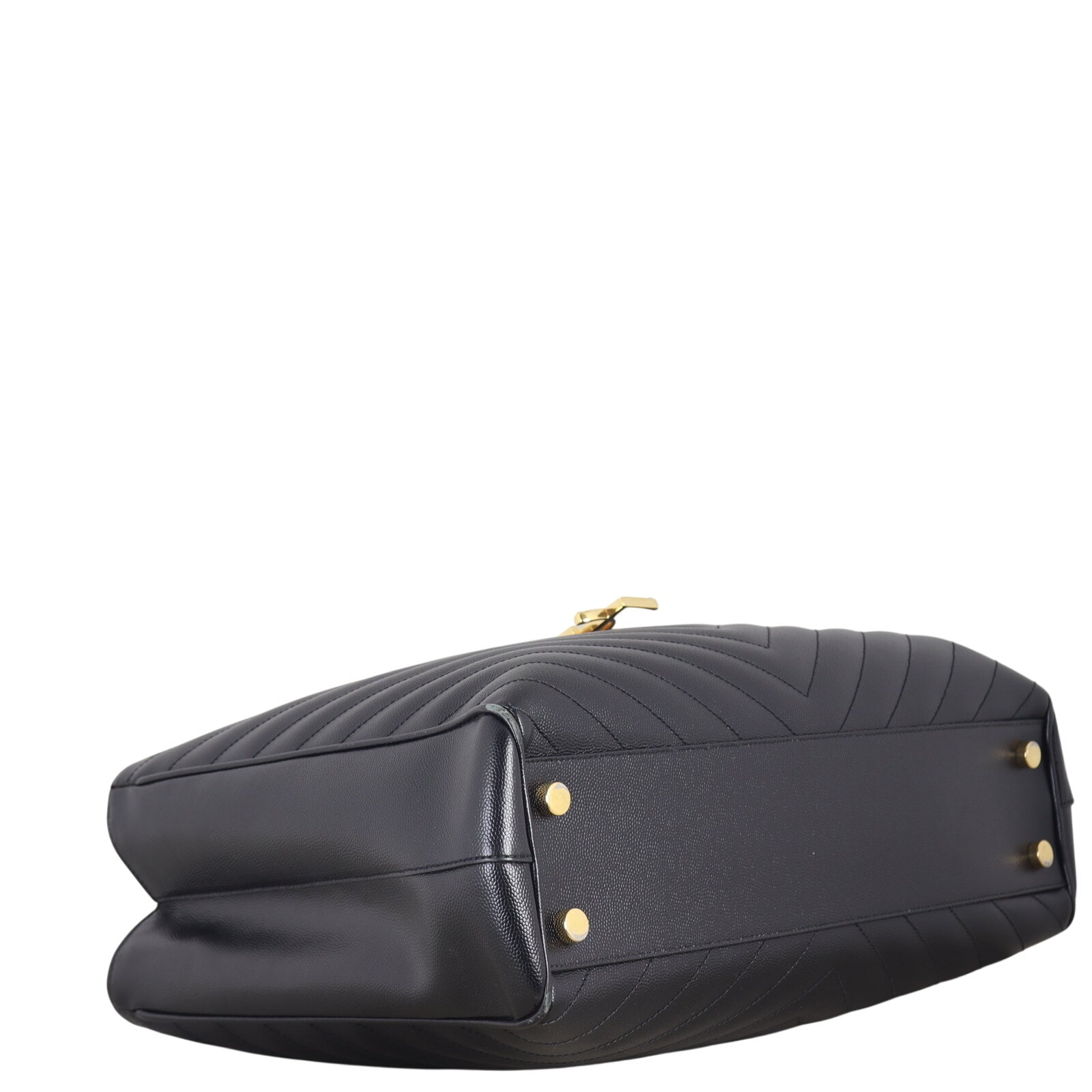 Saint Laurent Chevron Shopping Tote