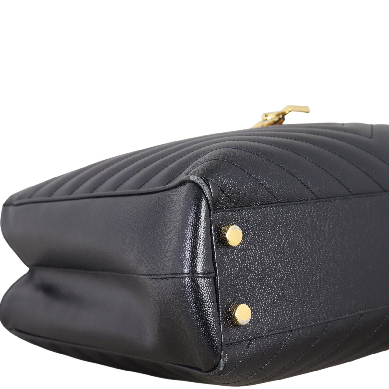 Saint Laurent Chevron Shopping Tote