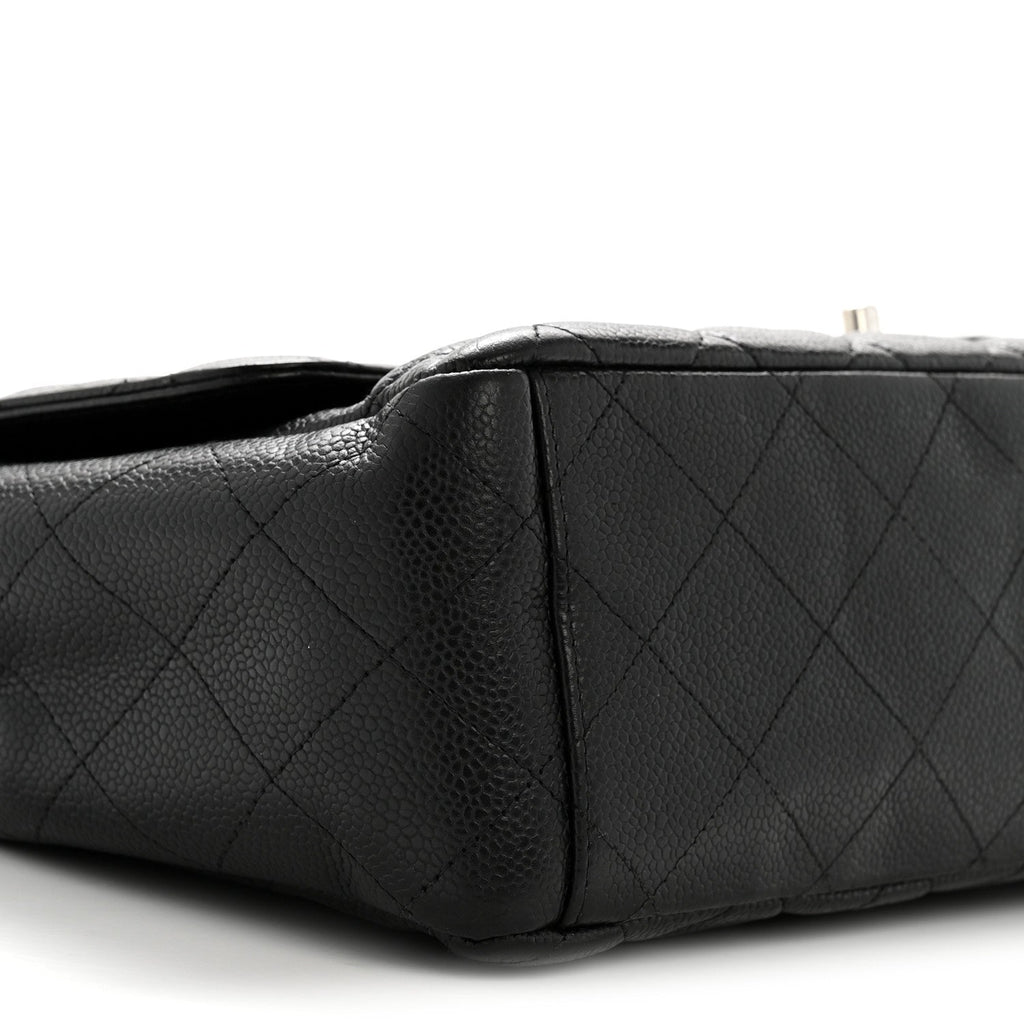 Caviar Quilted Maxi Double Flap Black