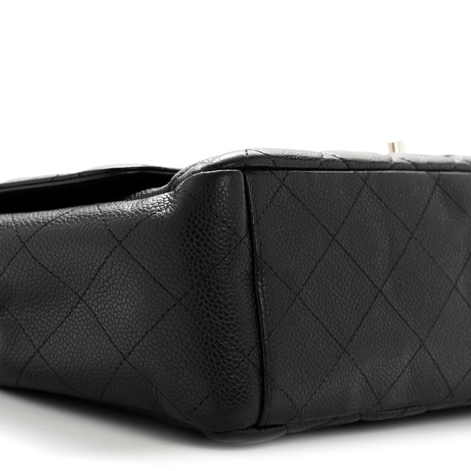 Caviar Quilted Maxi Double Flap Black