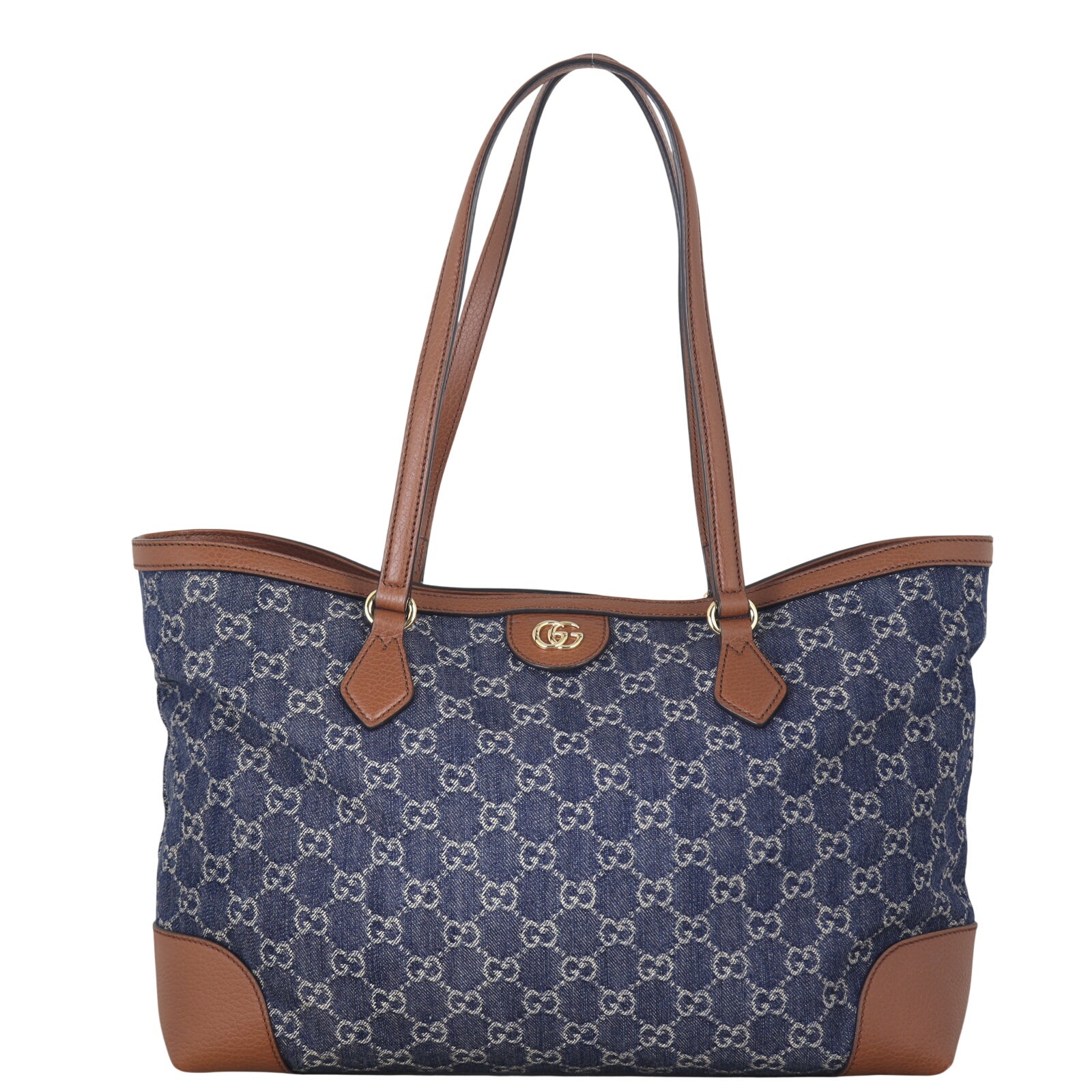 Gucci GG Denim Ophidia Medium Tote