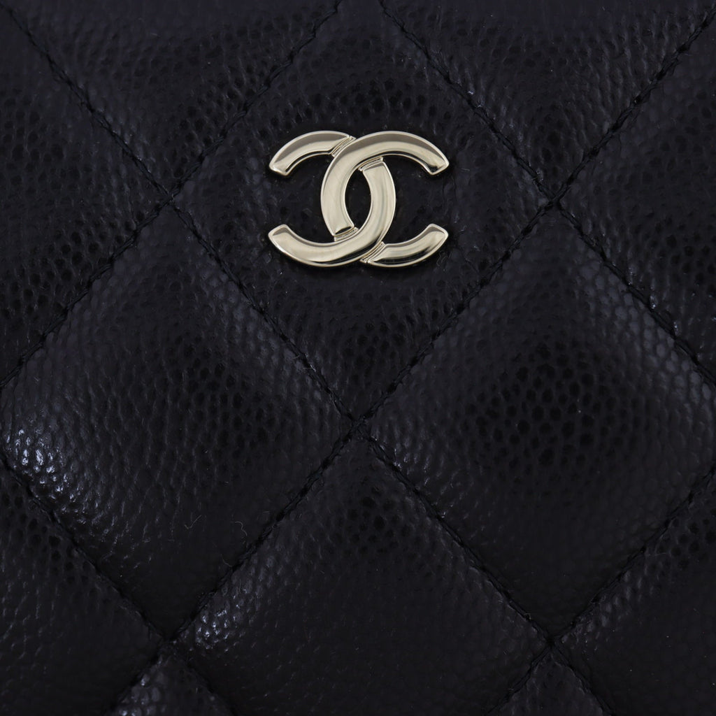 Chanel CC Zip Clutch on Chain