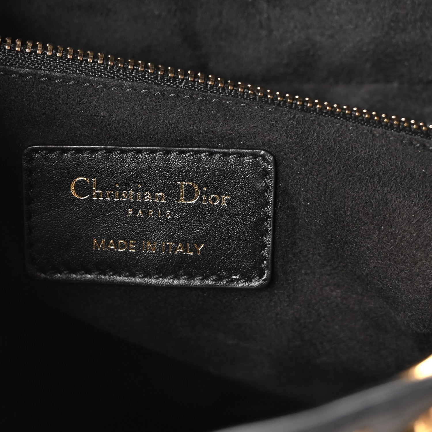 Calfskin Cannage Studded Medium Supple Lady Dior Black