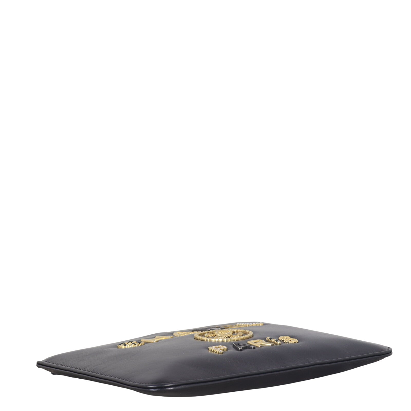 Chanel Crystal Pearl Logo Cosmetic Pouch