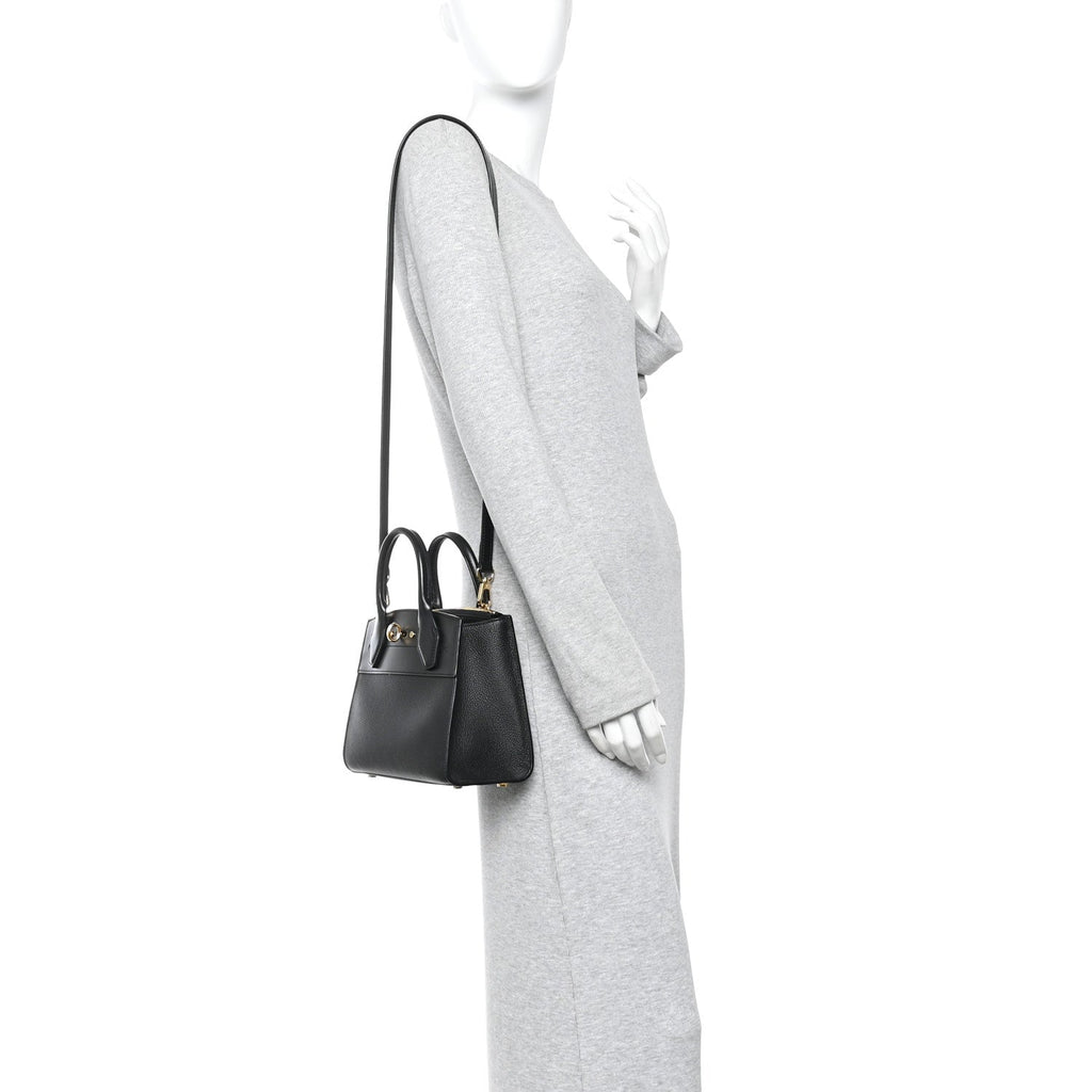 Calfskin City Steamer Mini Black