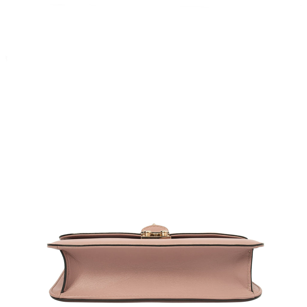 Valentino Shoulder Bag Glam Lock - Medium in Pink, Leather