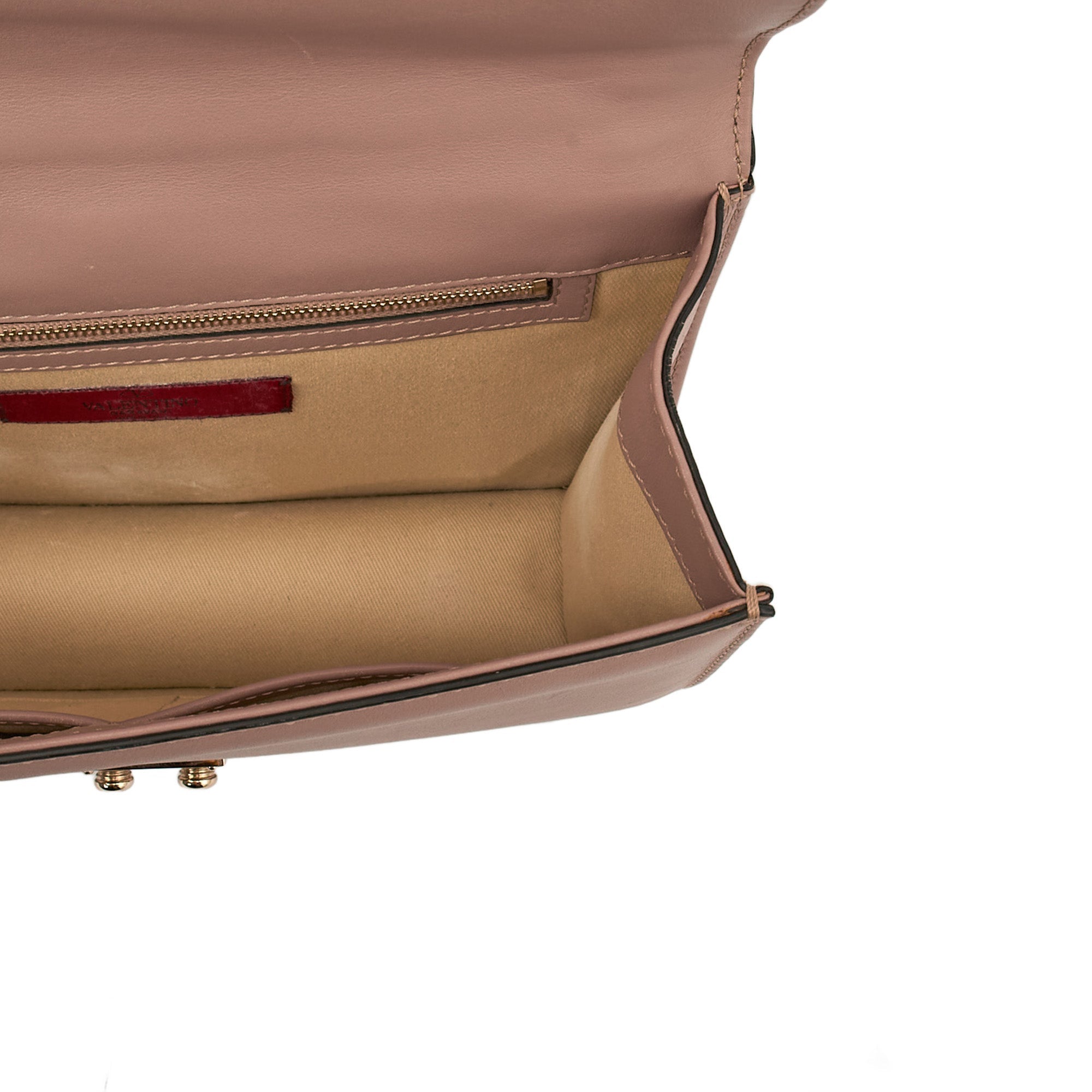Valentino Shoulder Bag Glam Lock - Medium in Pink, Leather