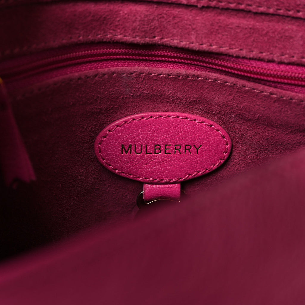 Small Classic Grain Calfskin Small Lily Flap Pink