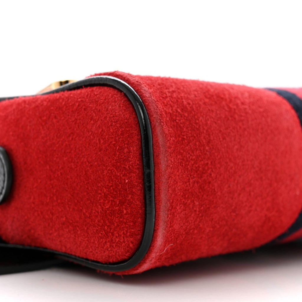 Suede Small Ophidia Belt Bag 95 38 Hibiscus Red