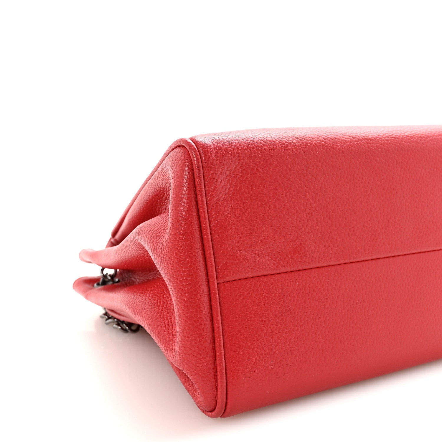 Caviar Small Accordion Flap Red