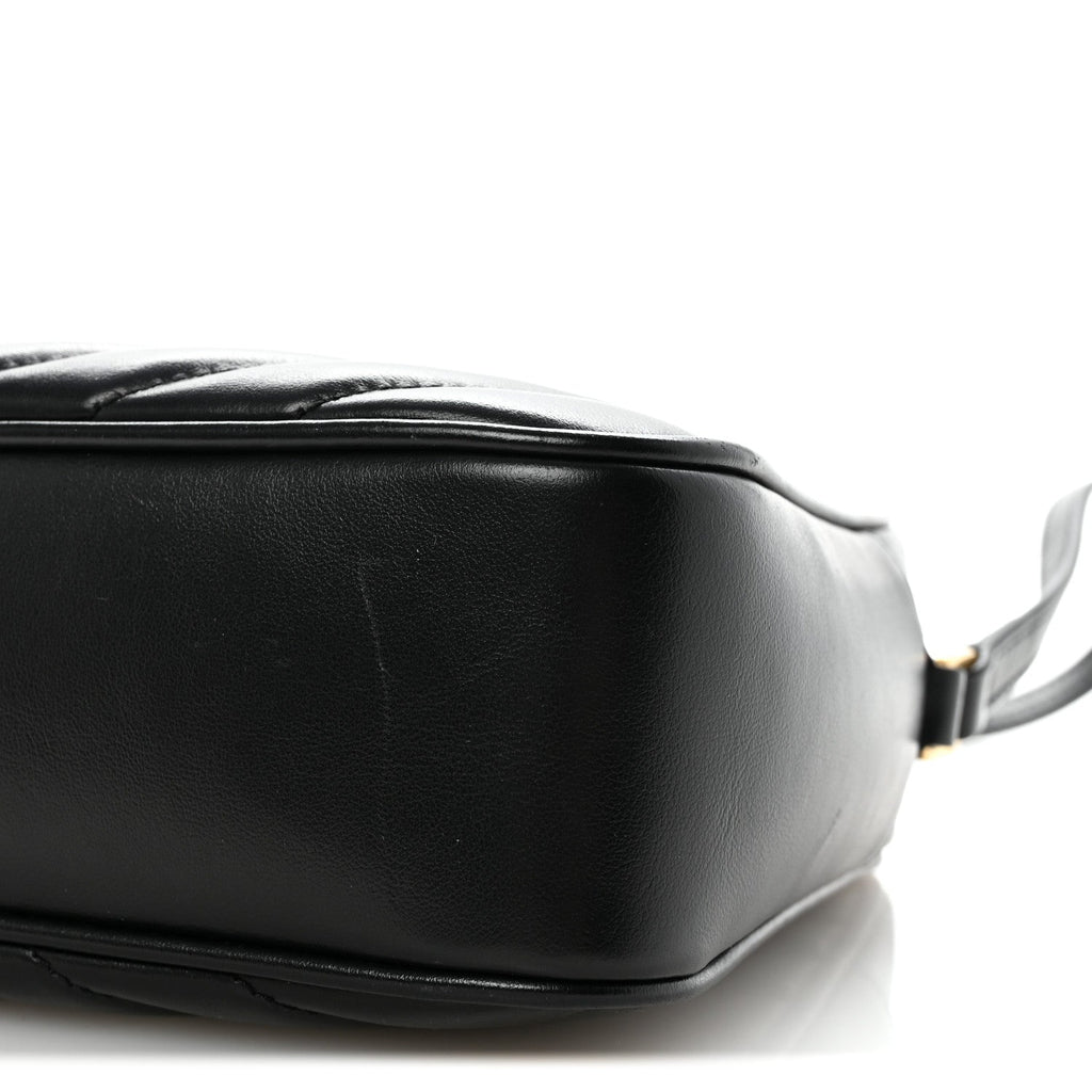 Calfskin Matelasse Monogram Lou Camera Bag Black