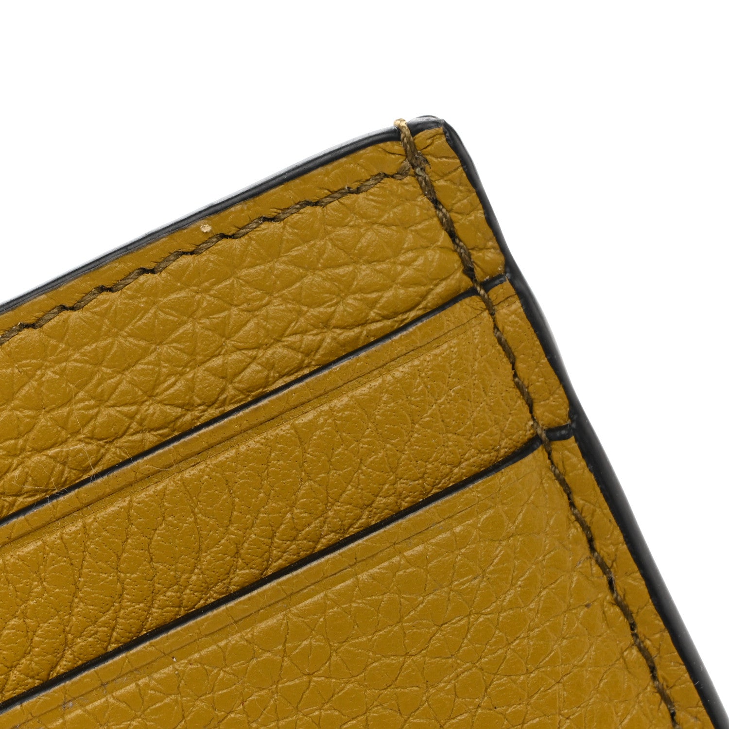 Grained Calfskin Signature Plain  Holder