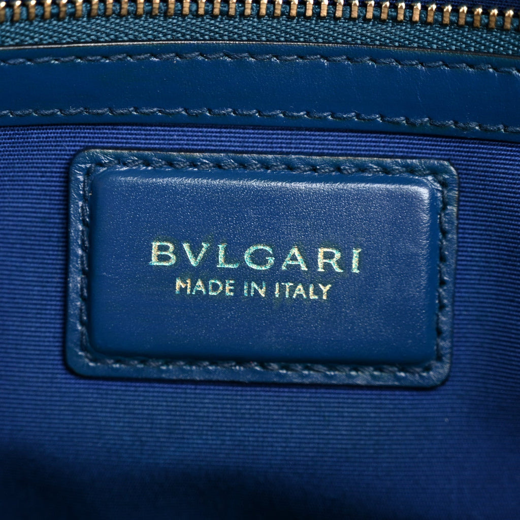 Calfskin Serpenti Forever Shoulder Bag Navy