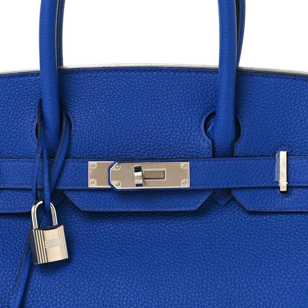 Togo Birkin 30 Bleu Royal