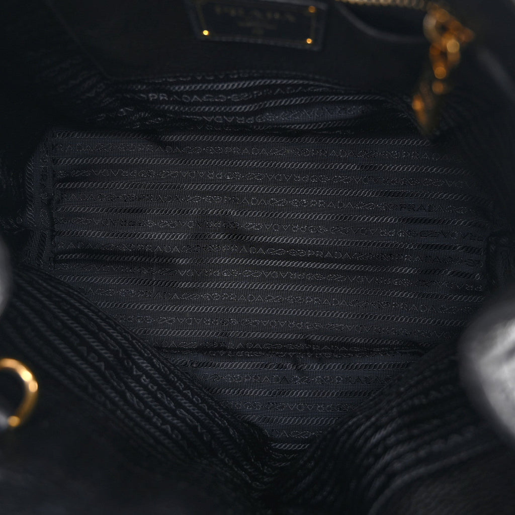 Vitello Daino Tote Black
