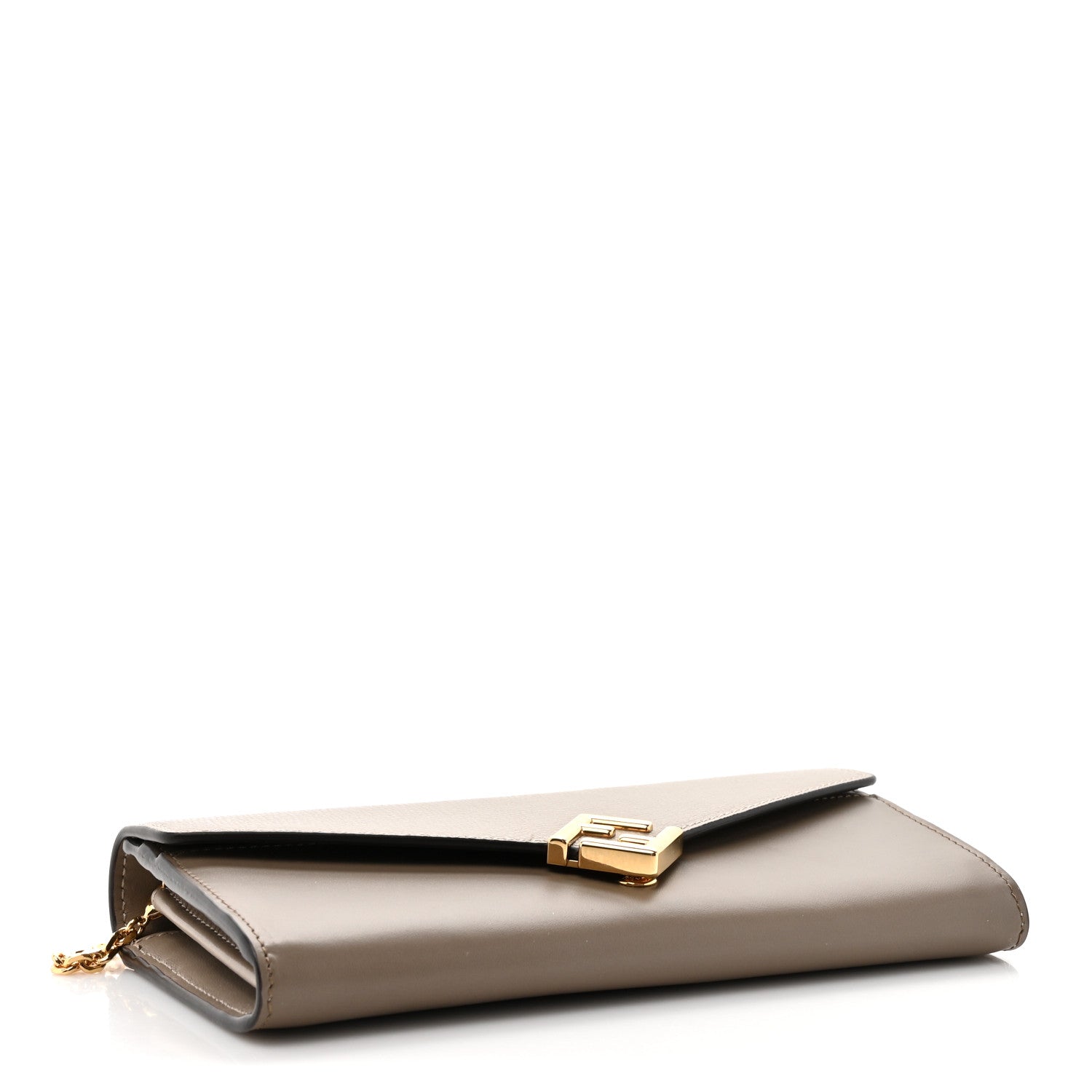 Vitello King Cruise FF Diamonds Continental Envelope Wallet On Chain Truffle Dove