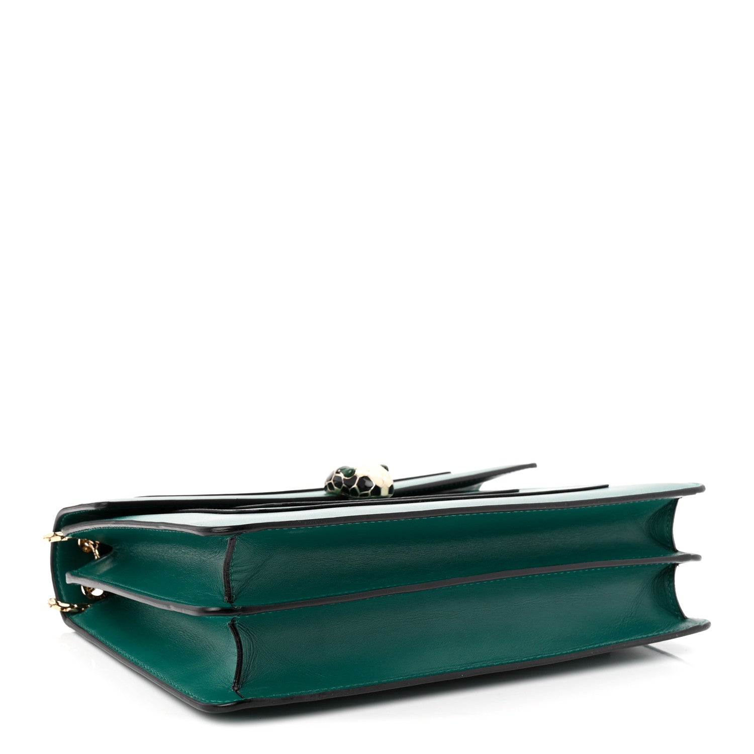 Calfskin Serpenti Forever Shoulder Bag Emerald Green