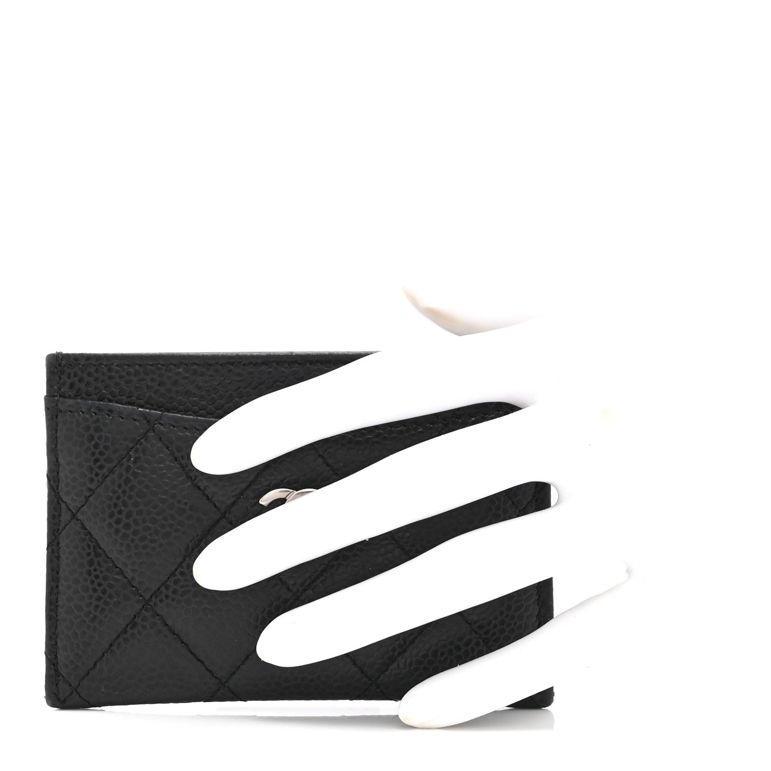 Caviar Quilted  Holder Black