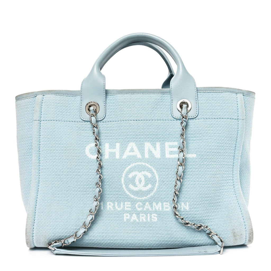 Mixed Fibers Medium Deauville Tote Light Blue