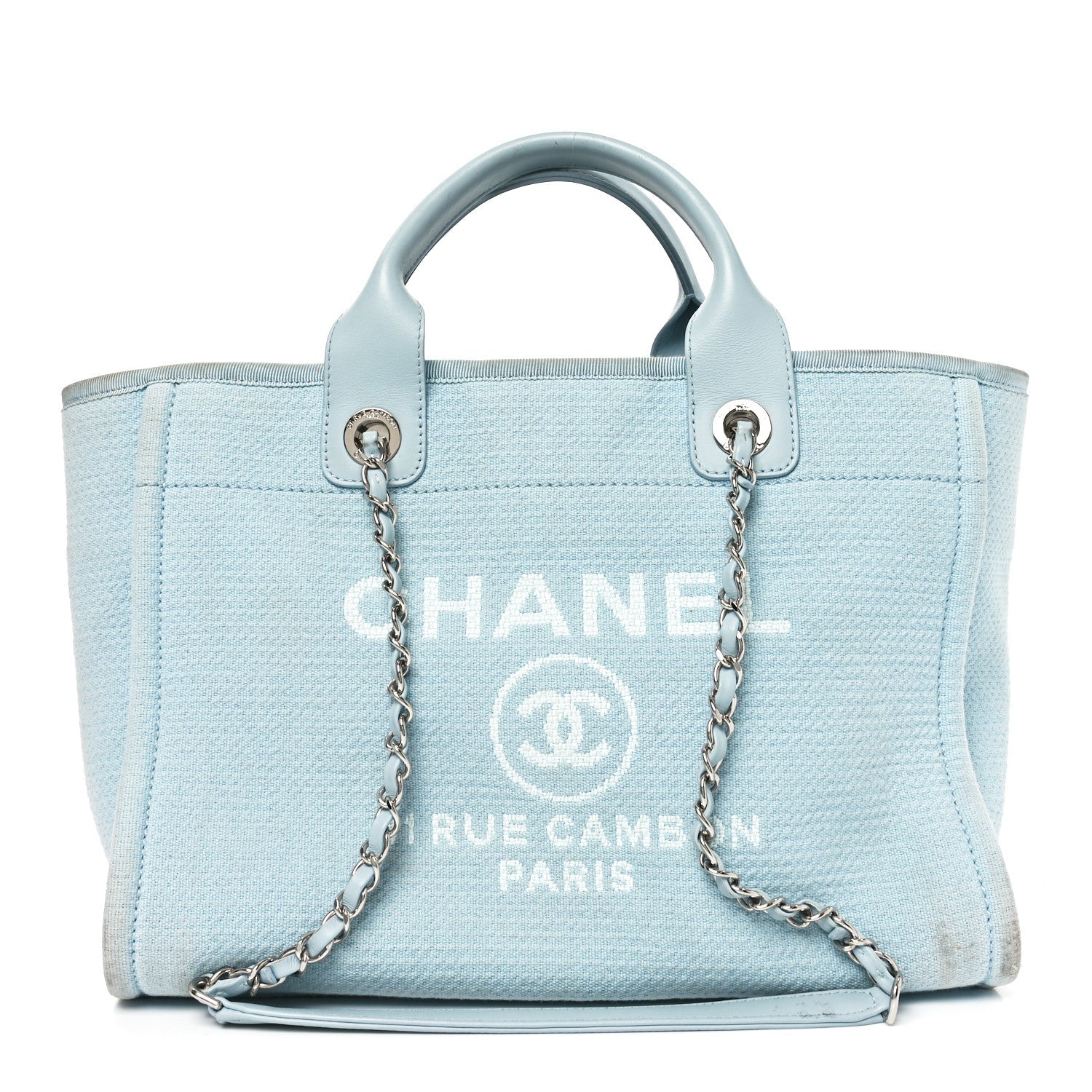 Mixed Fibers Medium Deauville Tote Light Blue