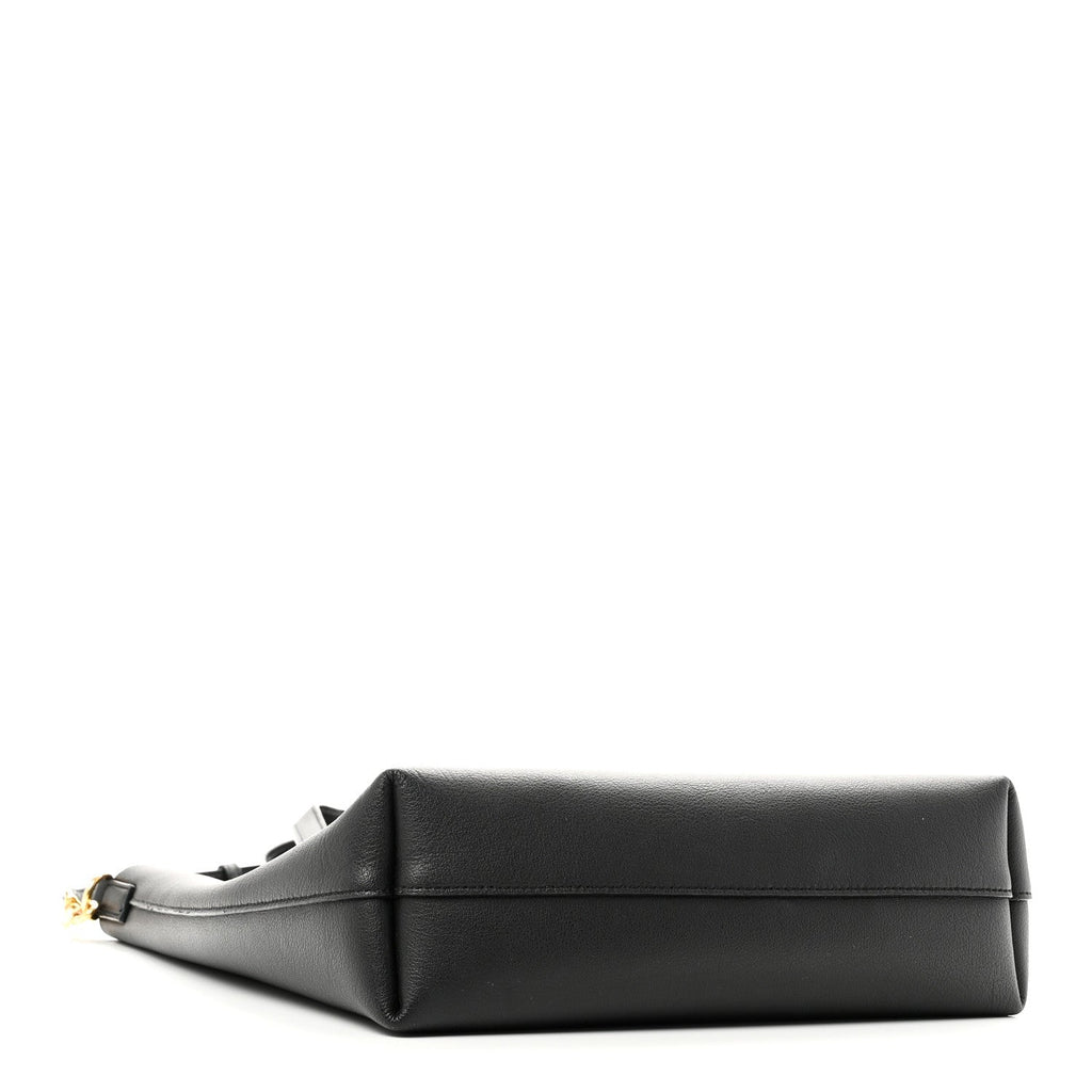Calfskin Toy Shopping Tote Black