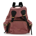 Nylon Medium Rucksack Backpack Mauve Pink