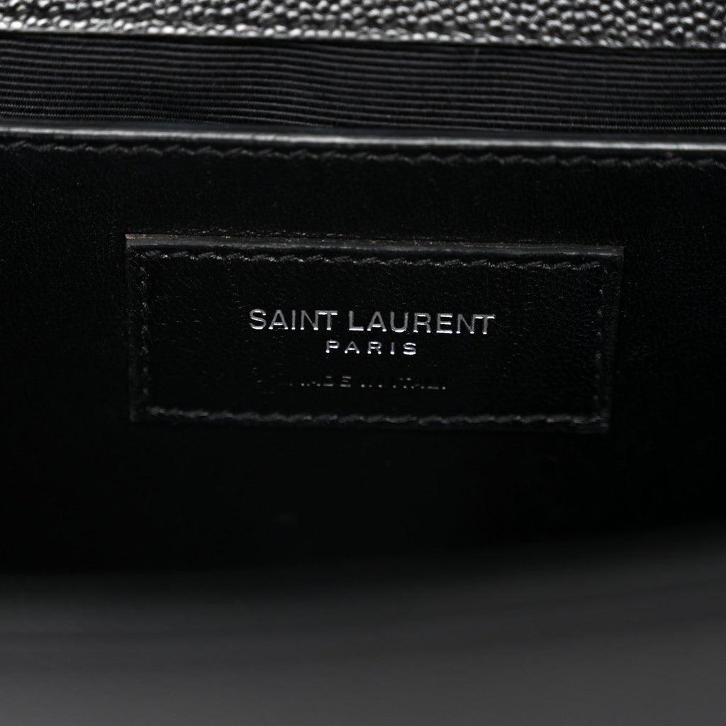 Grain De Poudre Medium Classic Monogram Kate Satchel Black