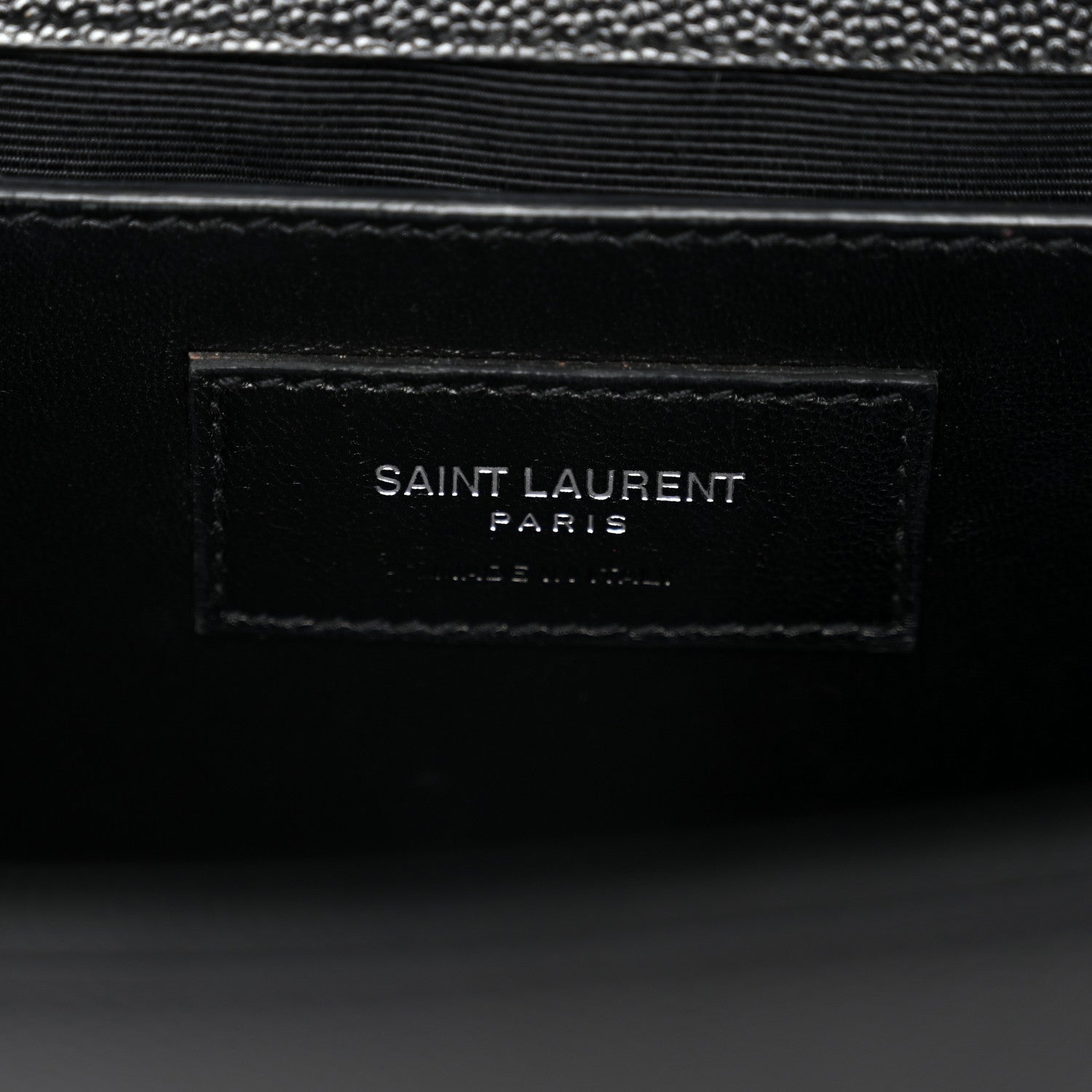 Grain De Poudre Medium Classic Monogram Kate Satchel Black