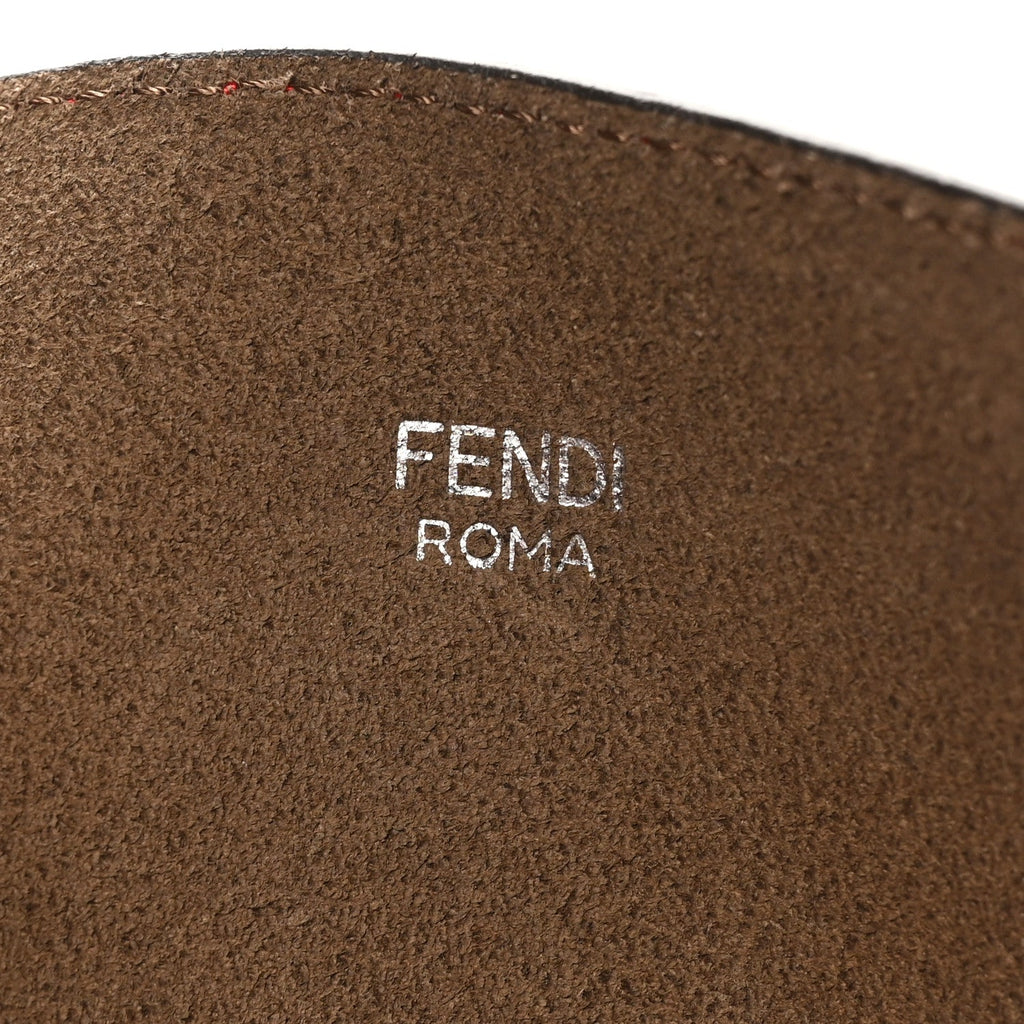 Vitello Vienna Enamel F is Fendi Shopping Tote Fiamma Taupe