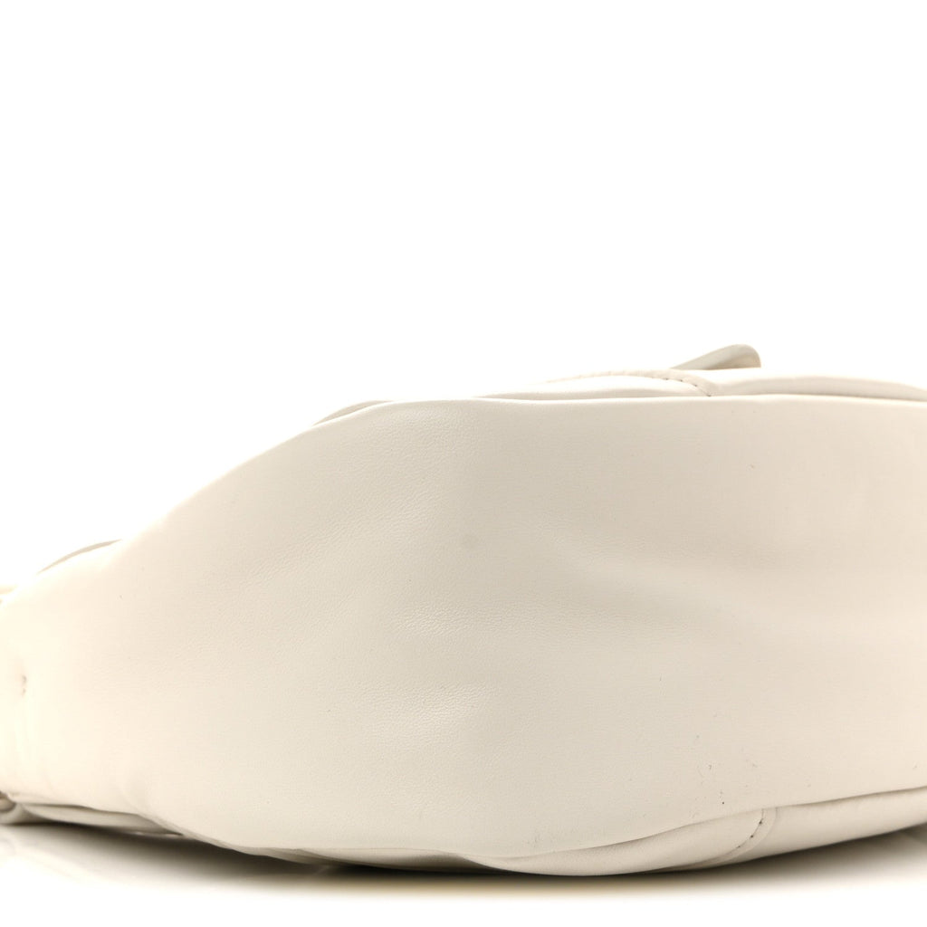 Nappa Soft Padded Re-Edition 2002 Moon Bag White
